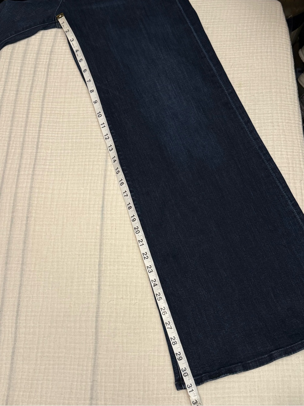 Mother Denim The Tomcat Roller Sneak Wide Leg Jeans Womens Size 32 Dark Wash - Picture 9 of 9